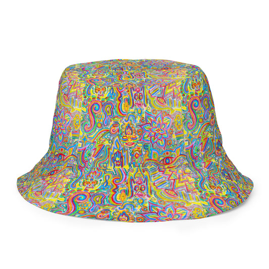 "Dual Awareness" Trippy Reversible Bucket Hat